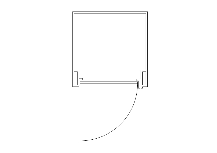 Free Locker top view CAD Block – DWG, DXF, PDF Format