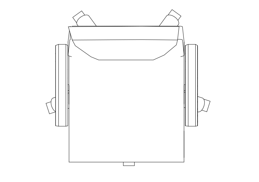 Free Office Chair top view CAD Block – DWG, DXF, PDF Format
