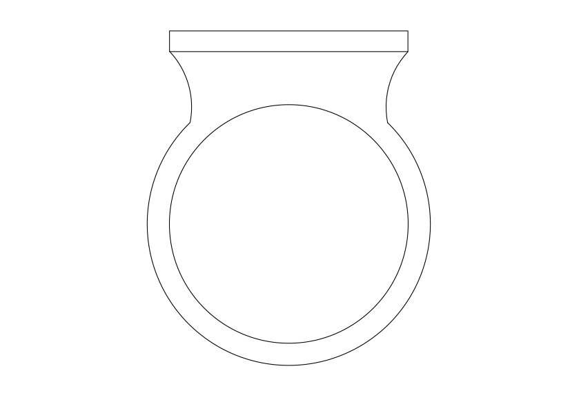 Free Stool top view CAD Block – DWG, DXF, PDF Format