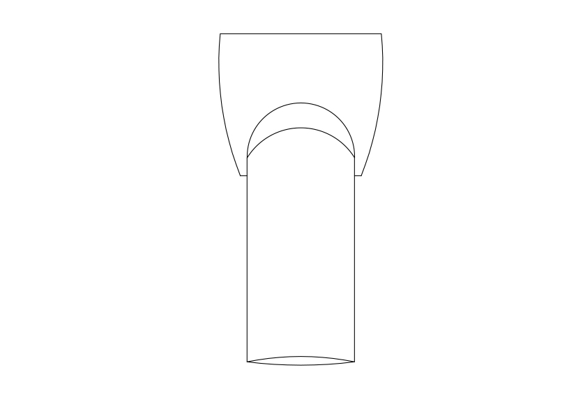 Free Ablution Spray top view CAD Block – DWG, DXF, PDF Format