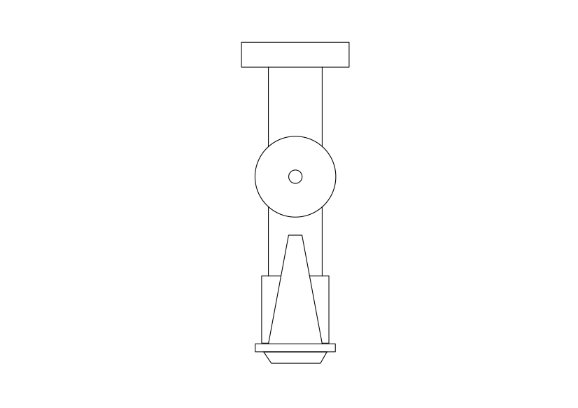 Free Ablution Spray top view CAD Block – DWG, DXF, PDF Format