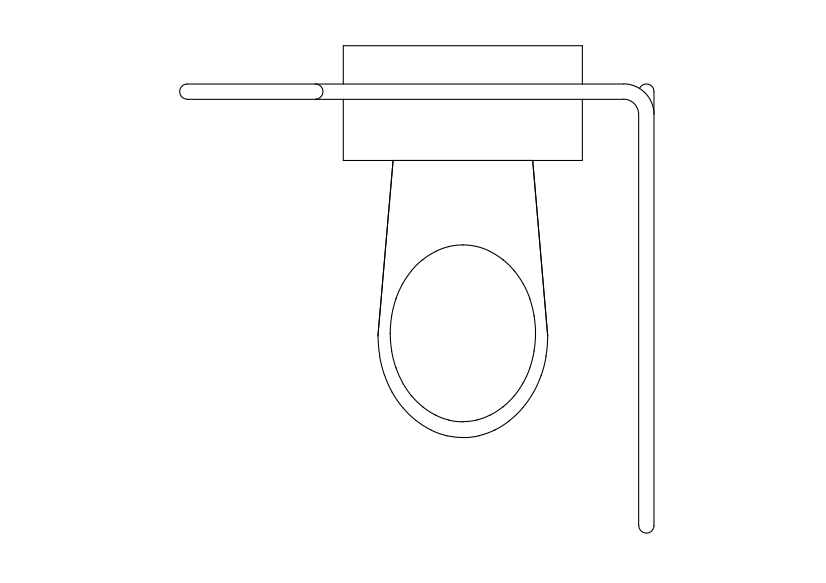 Free Accessible Toilet Top View CAD Block – DWG, DXF, PDF Format