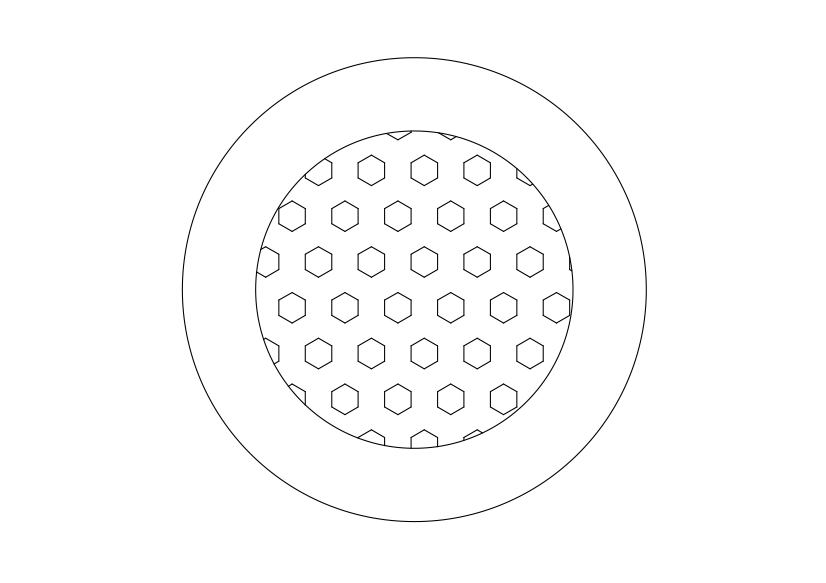 Free Shower Drain Top View CAD Block – DWG, DXF, PDF Format