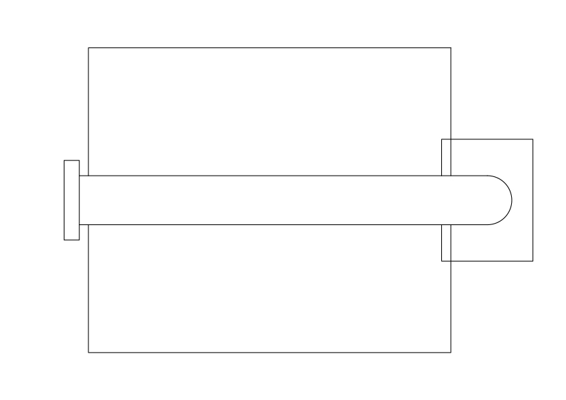 Free Toilet Paper Holder Top View CAD Block – DWG, DXF, PDF Format