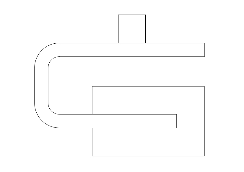Free Toilet Paper Holder Top View CAD Block – DWG, DXF, PDF Format