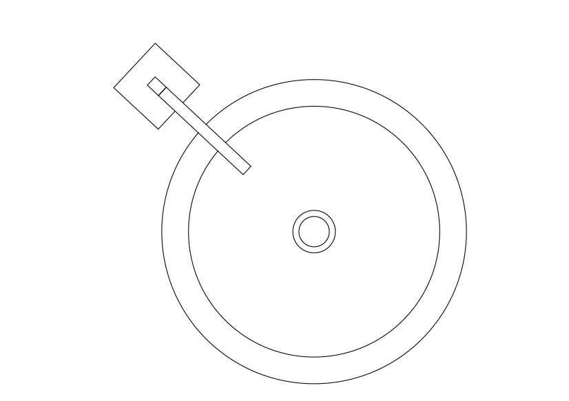 Free Sink Top View CAD Block – DWG, DXF, PDF Format