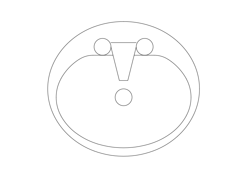 Free Sink Top View CAD Block – DWG, DXF, PDF Format