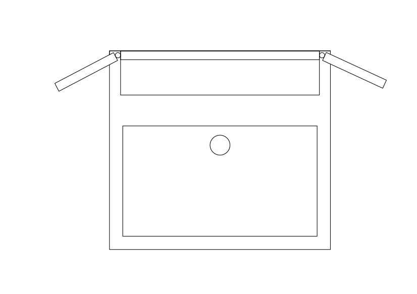 Free Sink Top View CAD Block – DWG, DXF, PDF Format