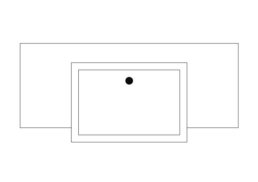 Free Sink Top View CAD Block – DWG, DXF, PDF Format