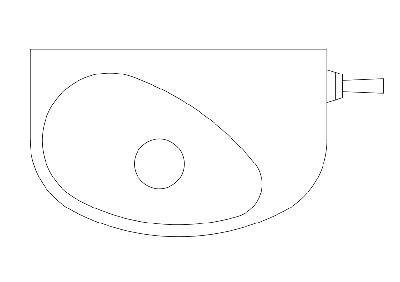 Free Sink Top View CAD Block – DWG, DXF, PDF Format