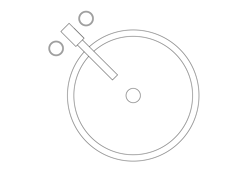 Free Sink Top View CAD Block – DWG, DXF, PDF Format