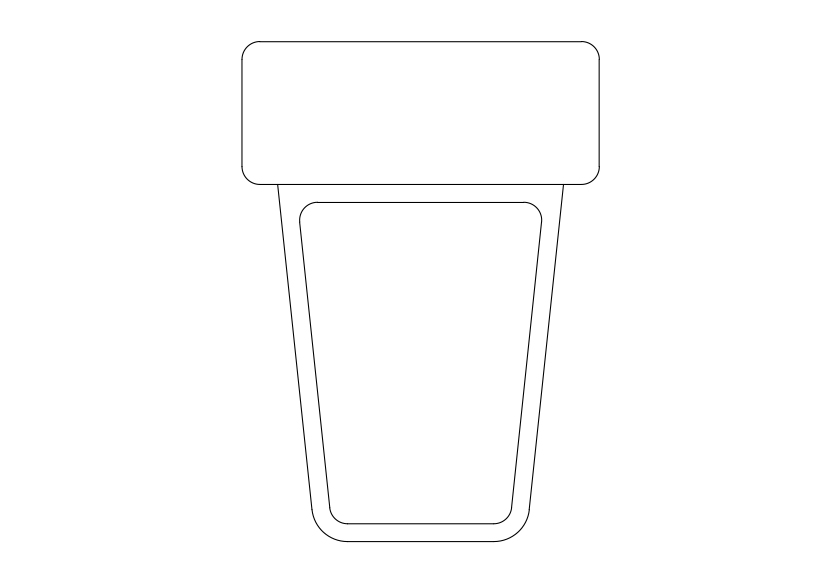 Free Toilet Top View CAD Block – DWG, DXF, PDF Format