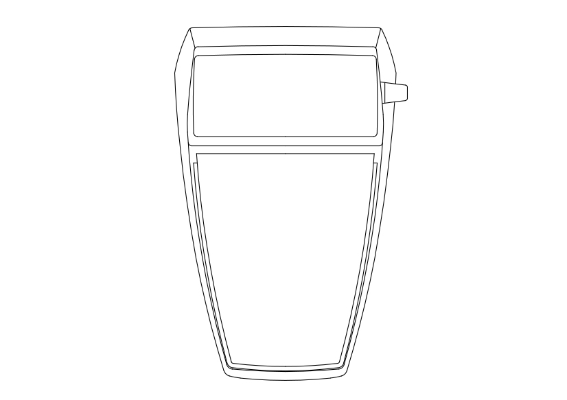 Free Toilet Top View CAD Block – DWG, DXF, PDF Format