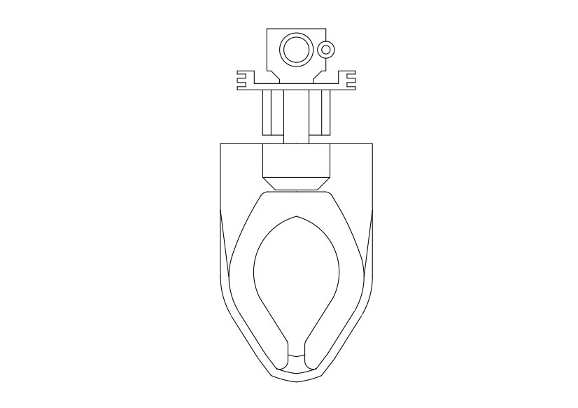 Free Toilet Top View CAD Block – DWG, DXF, PDF Format