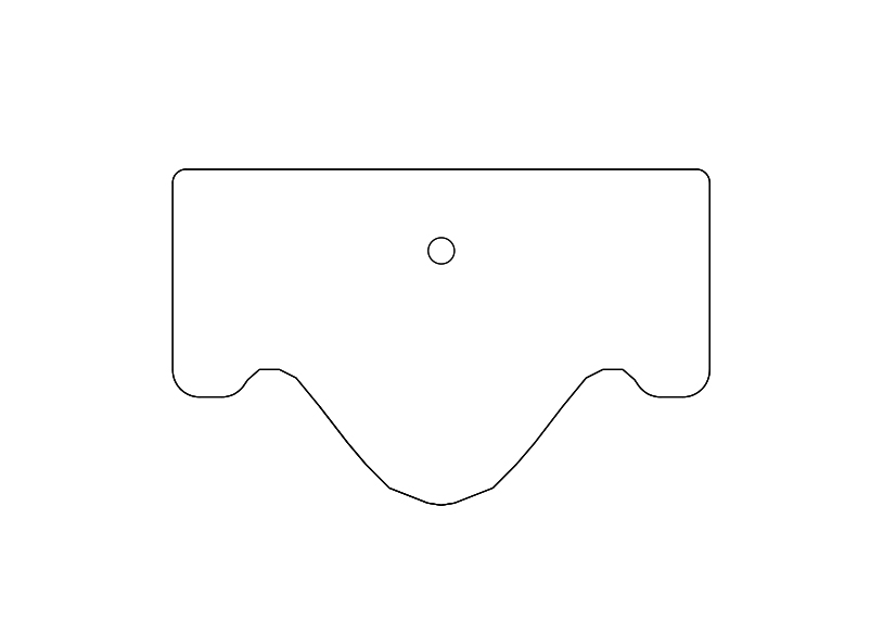 Free Urinal Top View CAD Block – DWG, DXF, PDF Format