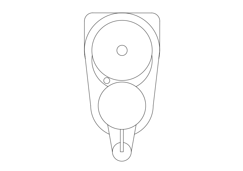 Free Coffee Grinder Top View CAD Block – DWG, DXF, PDF Format