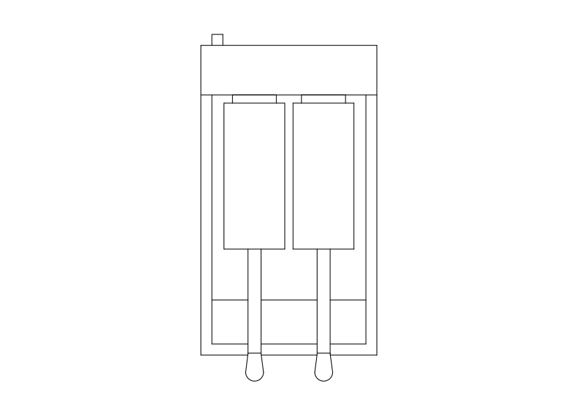 Free Fryer Top View CAD Block – DWG, DXF, PDF Format