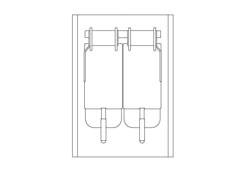Free Fryer Top View CAD Block – DWG, DXF, PDF Format