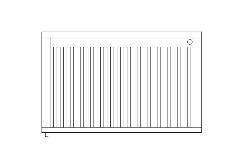 Free Grill Top View CAD Block – DWG, DXF, PDF Format