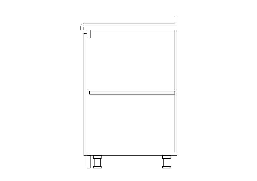 Free Kitchen Cabinet  Elevation CAD Block – DWG, DXF, PDF Format