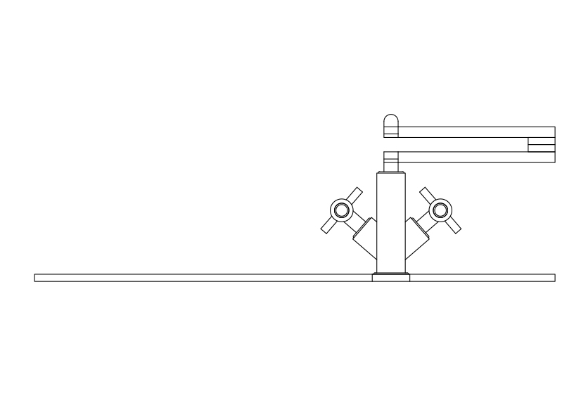 Free Kitchen Sink Elevation CAD Block – DWG, DXF, PDF Format