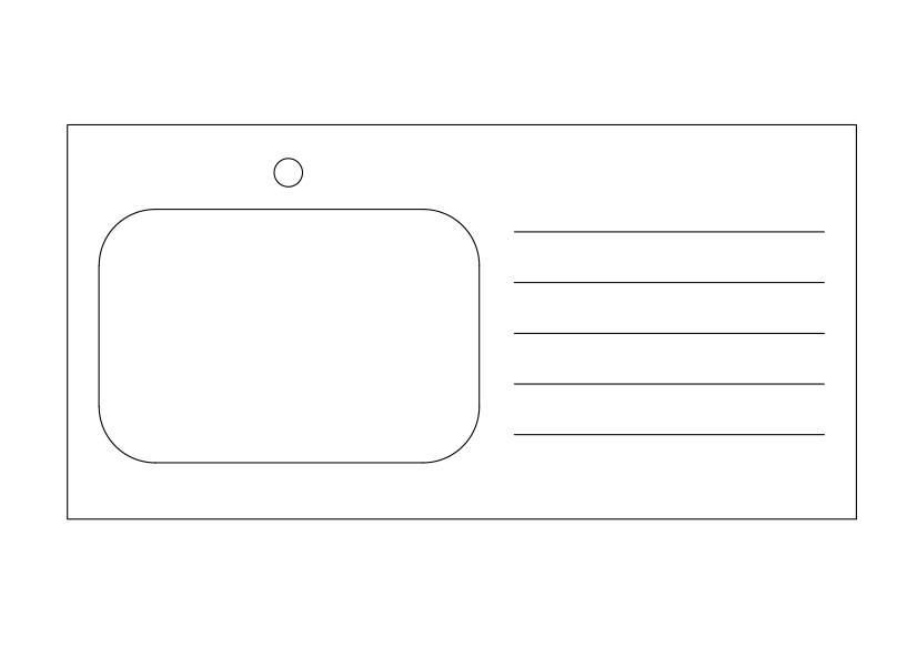 Free Single Kitchen Sink Top View CAD Block – DWG, DXF, PDF Format