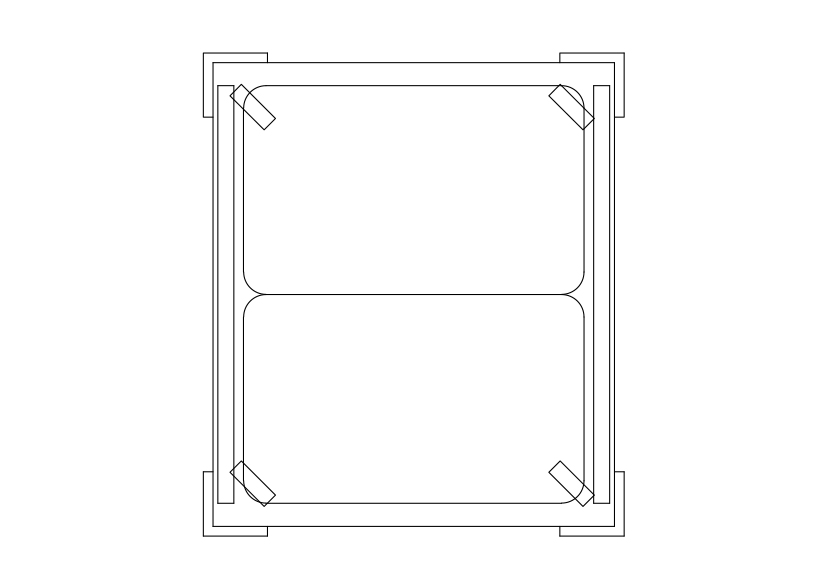 Free Trolley Top View CAD Block – DWG, DXF, PDF Format