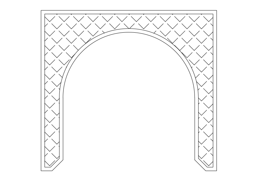 Free Arc Elevation CAD Block – DWG, DXF, PDF Format