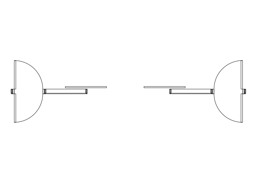 Free Multiple Doors Top View CAD Block – DWG, DXF, PDF Format