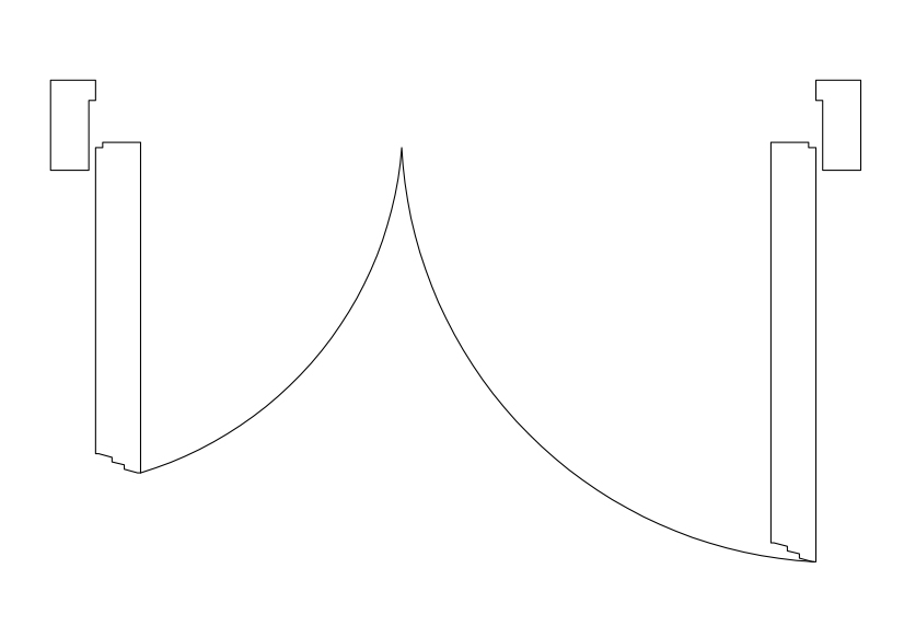 Free Double Door Top View CAD Block – DWG, DXF, PDF Format