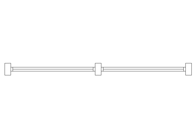 Free Glass Façade Top View CAD Block – DWG, DXF, PDF Format