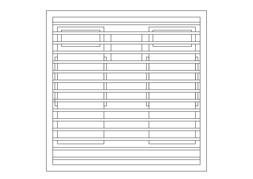 Free Cabana Set-up Top View CAD Block – DWG, DXF, PDF Format