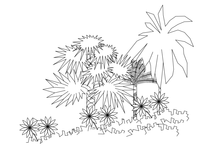 Free Plants Elevation CAD Block – DWG, DXF, PDF Format