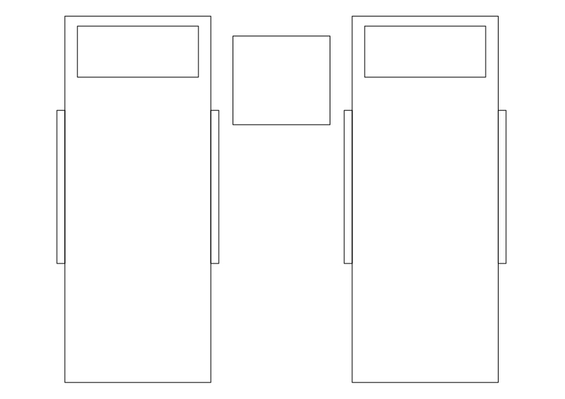 Free Double Pool Seating Top View CAD Block – DWG, DXF, PDF Format