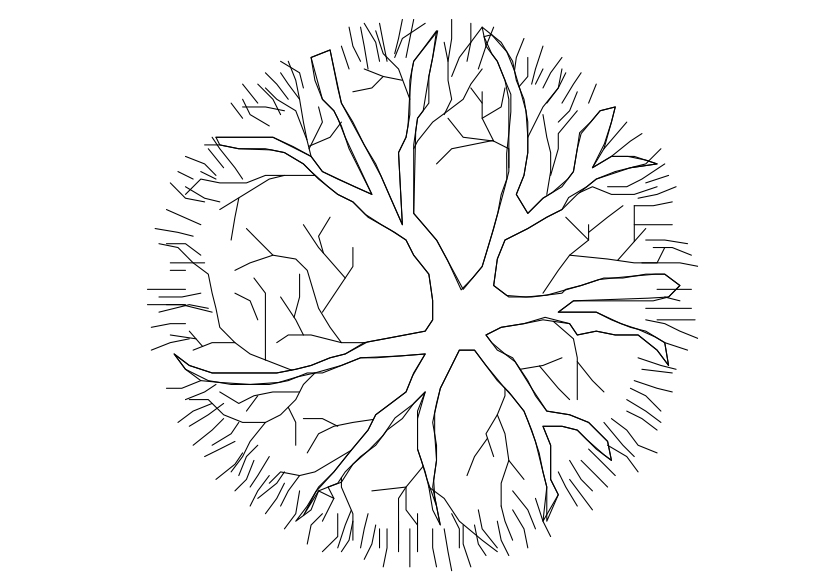Free Tree Top View CAD Block – DWG, DXF, PDF Format