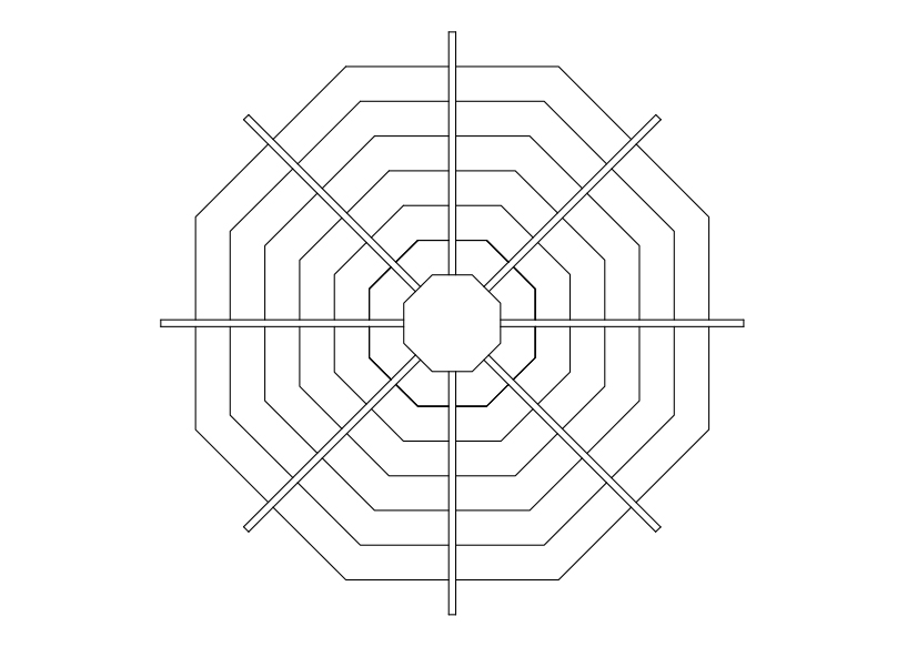 Free Umbrella Top View CAD Block – DWG, DXF, PDF Format