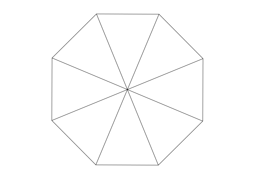 Free Umbrella Top View CAD Block – DWG, DXF, PDF Format