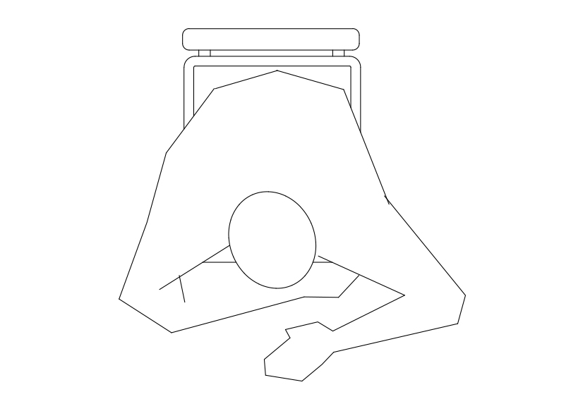 Free Person Sitting Top View CAD Block – DWG, DXF, PDF Format