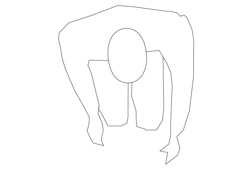 Free Person Sitting Top View CAD Block – DWG, DXF, PDF Format