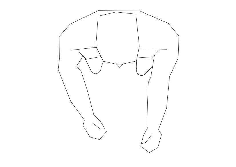 Free Person Standing Top View CAD Block – DWG, DXF, PDF Format