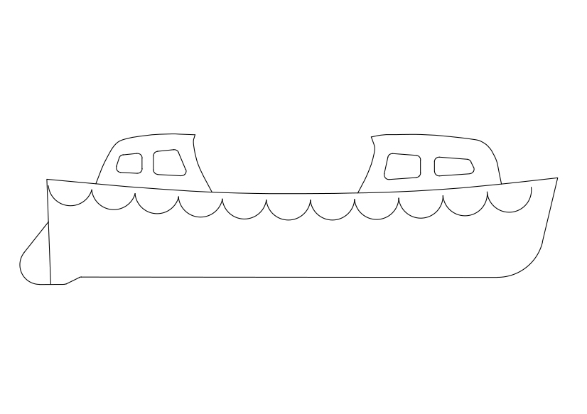 Free Boat Elevation CAD Block – DWG, DXF, PDF Format