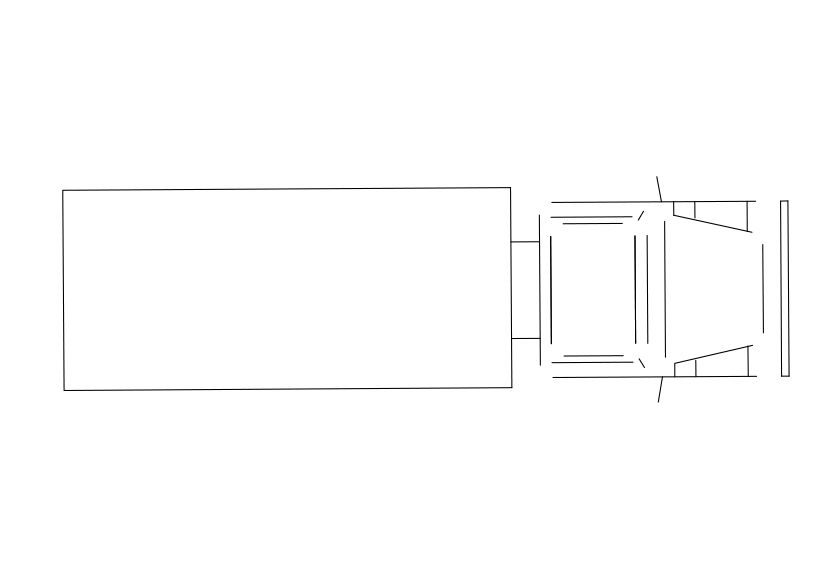 Free Truck Top View CAD Block – DWG, DXF, PDF Format