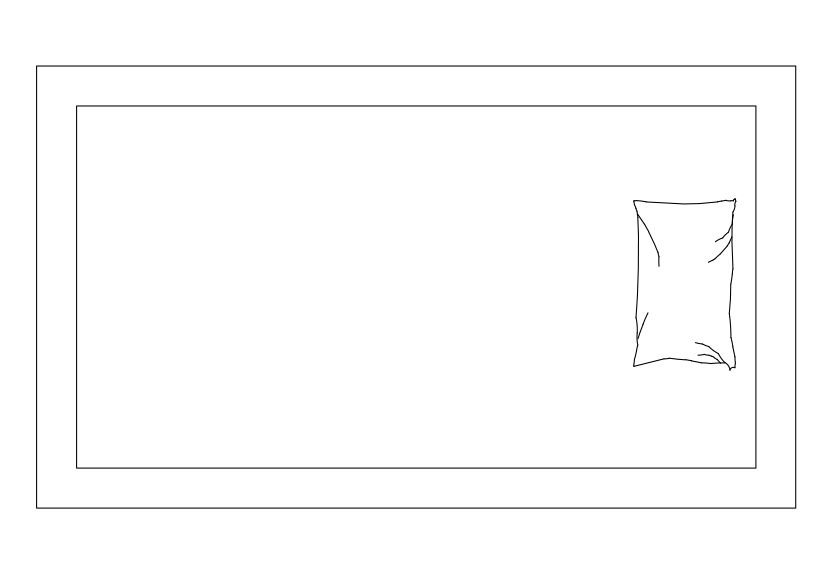 Free Massage Table Top View CAD Block – DWG, DXF, PDF Format
