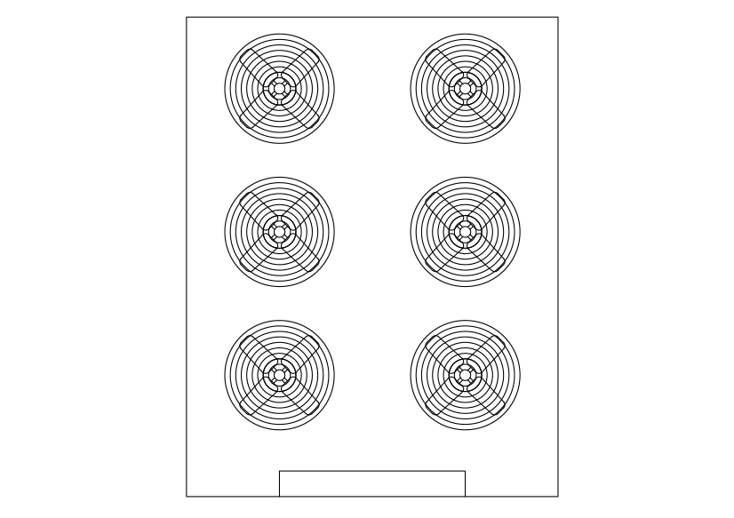 Free Air Handling Unit Top View CAD Block – DWG, DXF, PDF Format