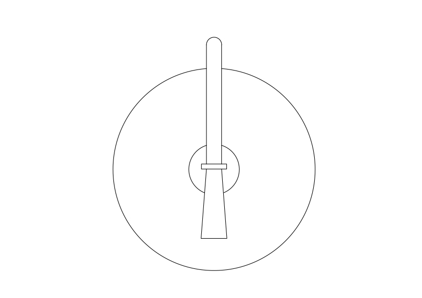 Free Fire Extinguisher Top View CAD Block – DWG, DXF, PDF Format