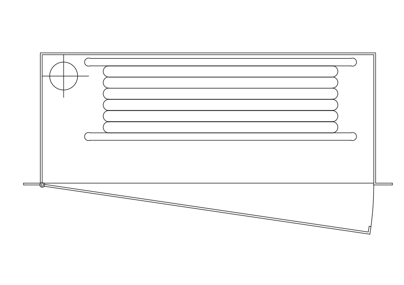 Free Fire Hose Top View CAD Block – DWG, DXF, PDF Format