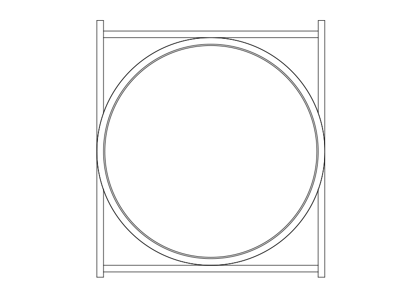 Free Garbage Chute Top View CAD Block – DWG, DXF, PDF Format