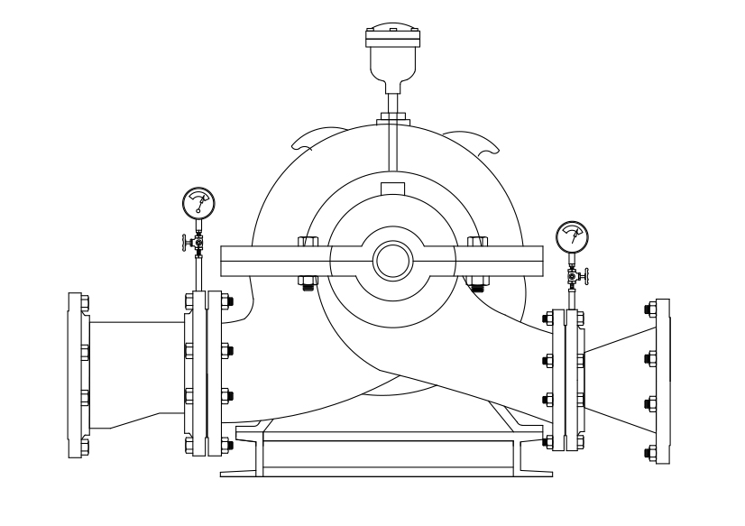 Free Motor Elevation CAD Block – DWG, DXF, PDF Format