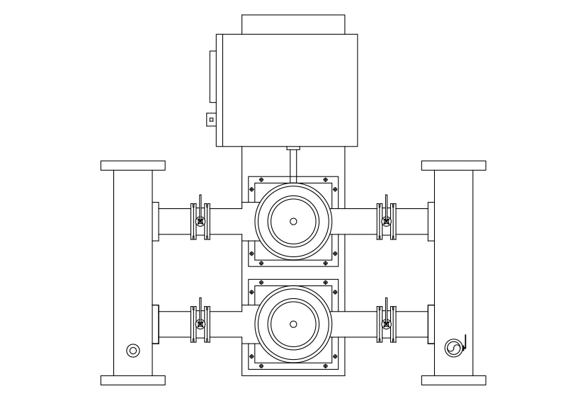 Free Pump Elevation CAD Block – DWG, DXF, PDF Format