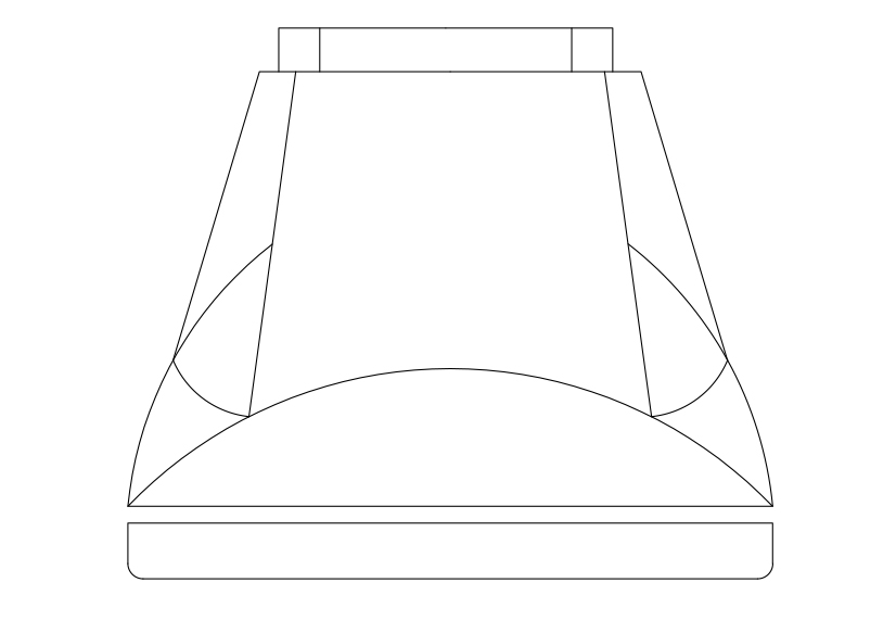 Free Screen Top View CAD Block – DWG, DXF, PDF Format